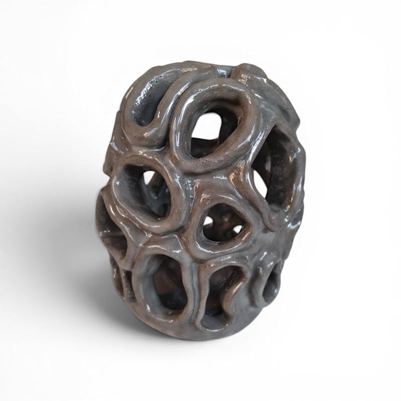 Thumbnail of Bubble Form Ceramic Tea Light Holder image