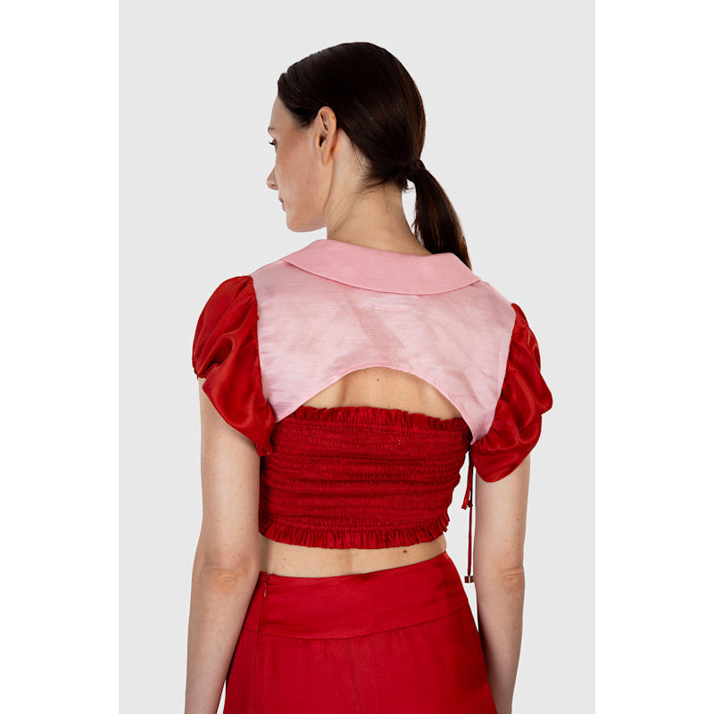 Thumbnail of Bubble Sleeve Crop Bolero Jacket image