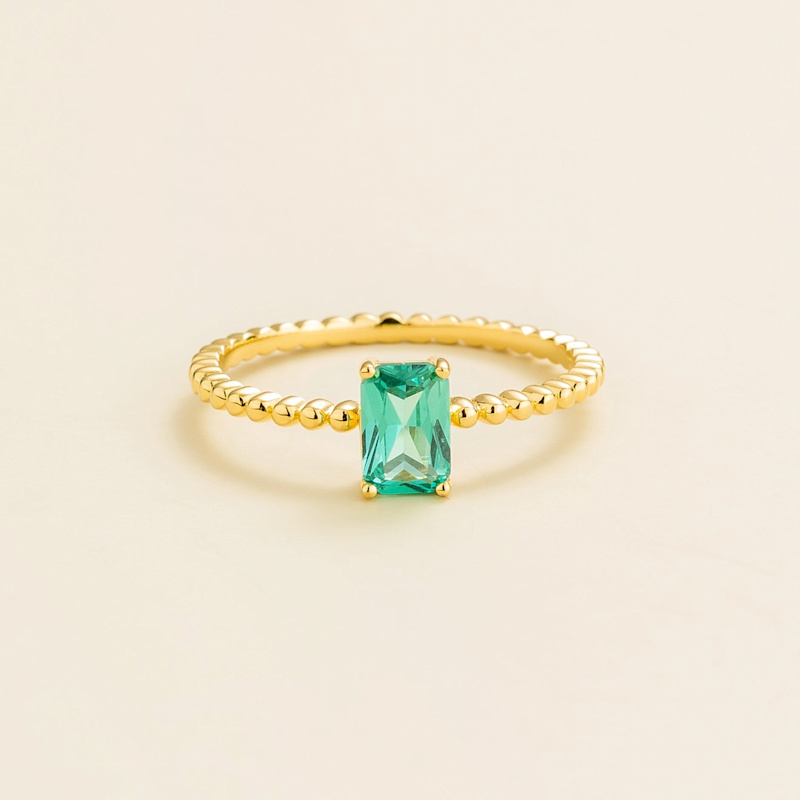 Thumbnail of Buchon Gold Ring Set With Paraiba image