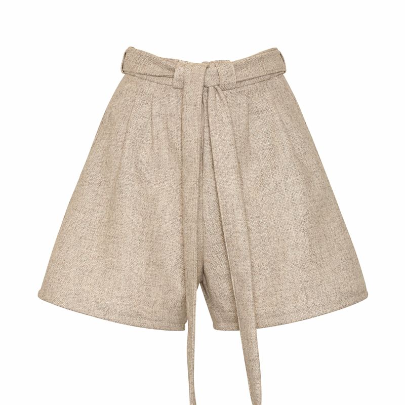 Thumbnail of Doralis Wool Shorts Beige image