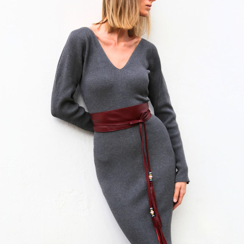 la femme long sleeve dresses La Femme Curve Dress 28881 Navy / 22W main image 0