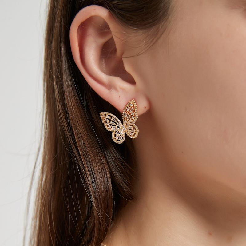 Thumbnail of Butterfly Ear Studs image