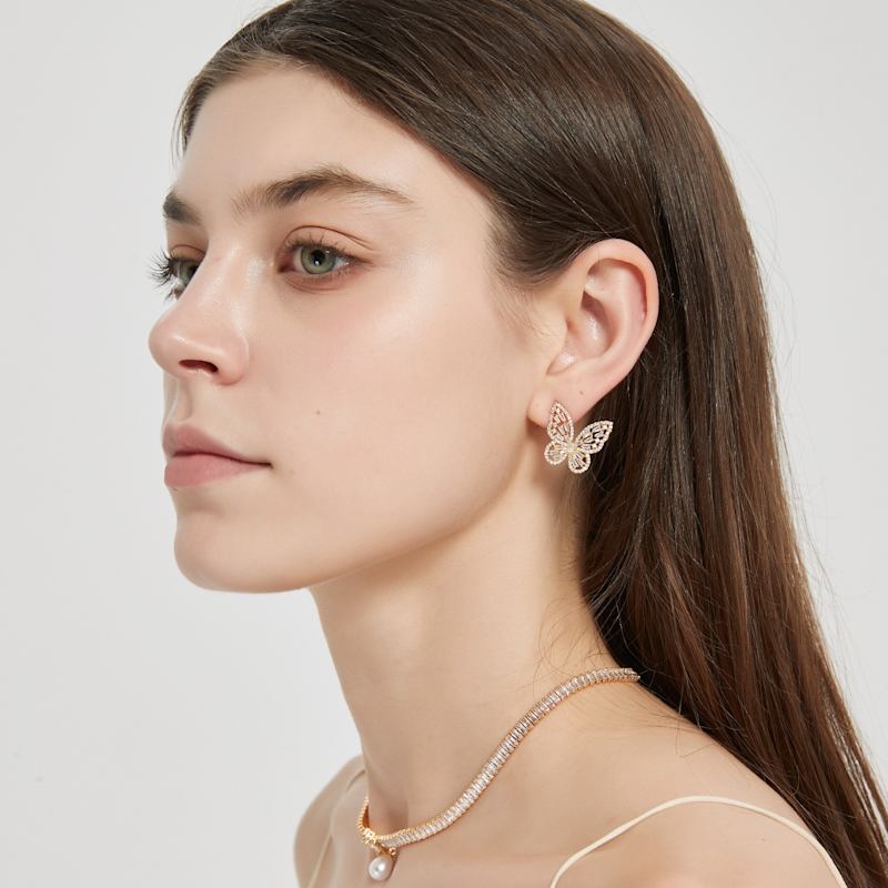Thumbnail of Butterfly Ear Studs image