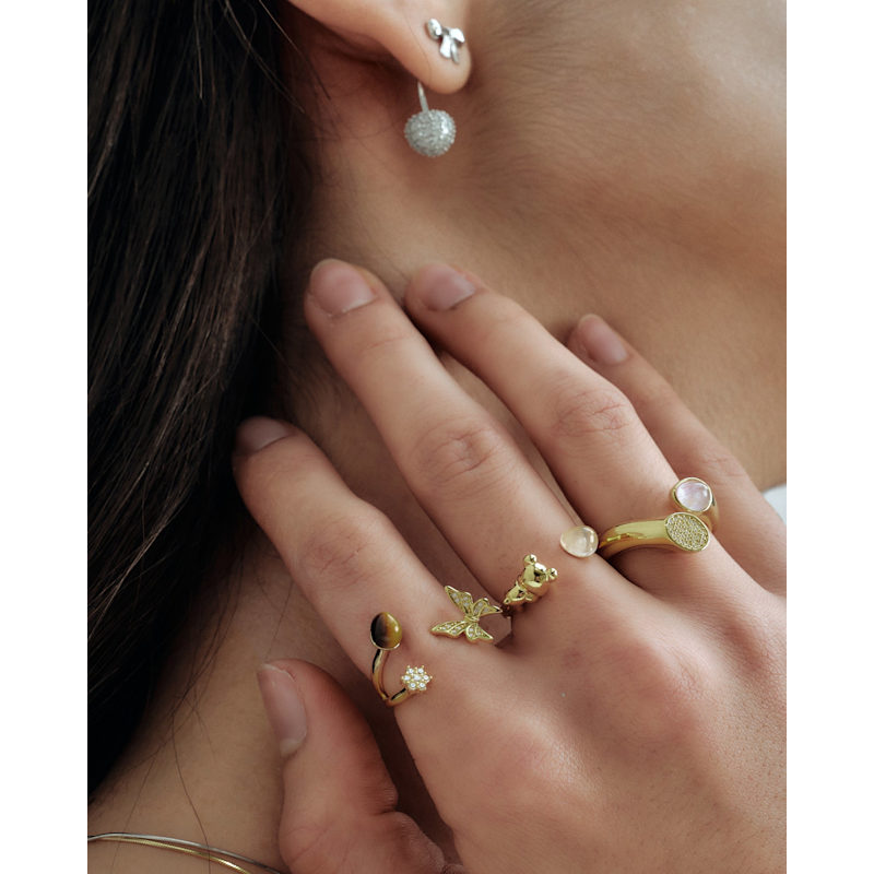 Thumbnail of Butterfly Ring - Pink image
