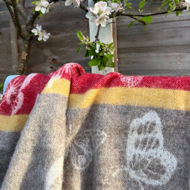 Thumbnail of Butterfly Stripe Wool Throw image