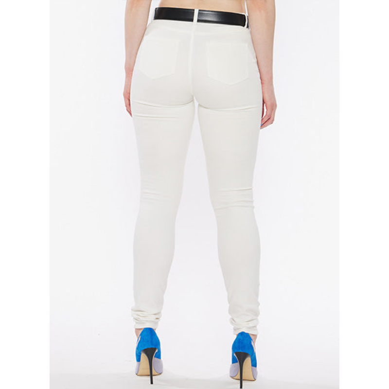 Thumbnail of Button Fly Skinny Jean - White image