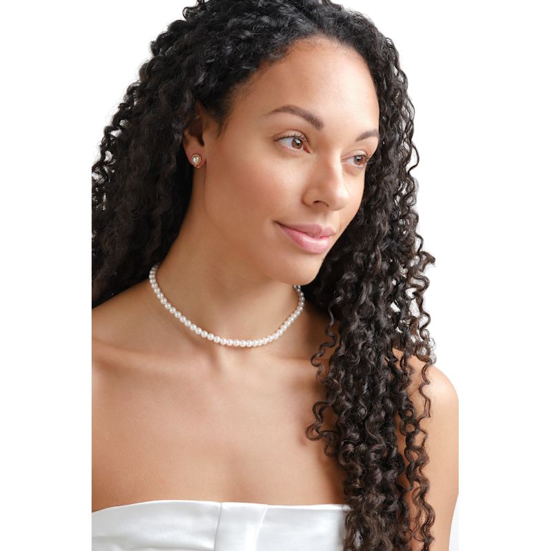Thumbnail of Button Pearl Clip Earrings image