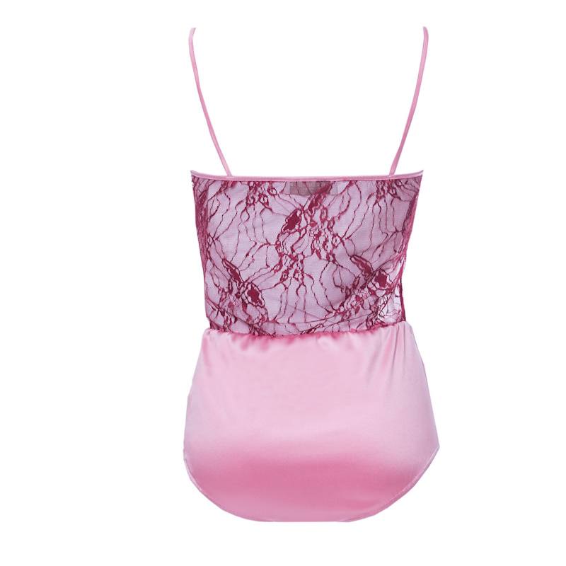 Thumbnail of Silk Bodysuit Fuschia image