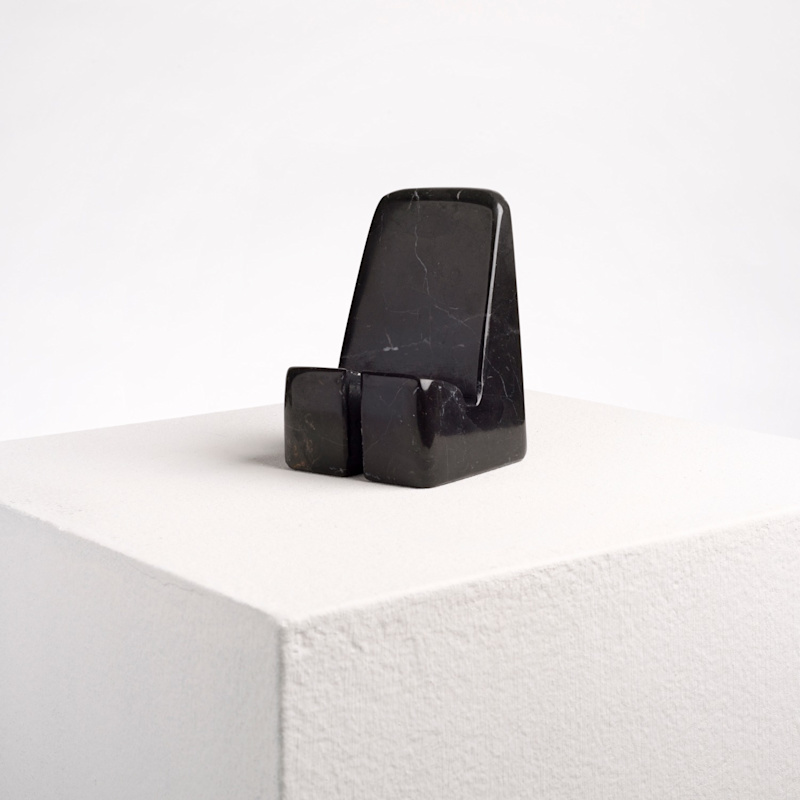 Thumbnail of Phone Holder -  Black Marble image