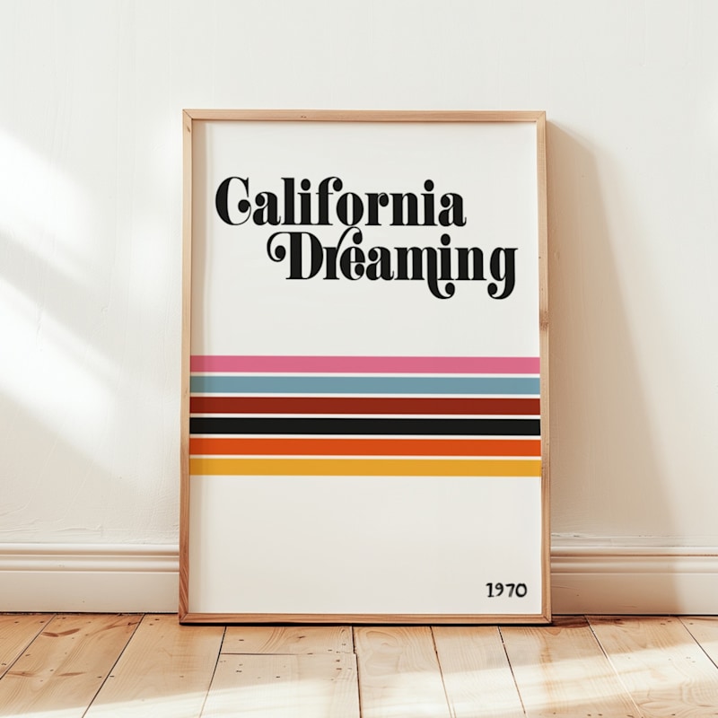 Thumbnail of California Dreaming The Mamas & Papas Music Retro Art Print image