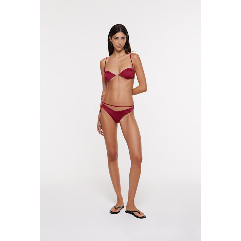 Thumbnail of Calla Bikini Top In Cherry image