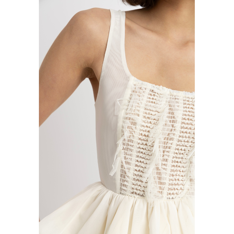 Thumbnail of Calla Ivory Peplum Top image