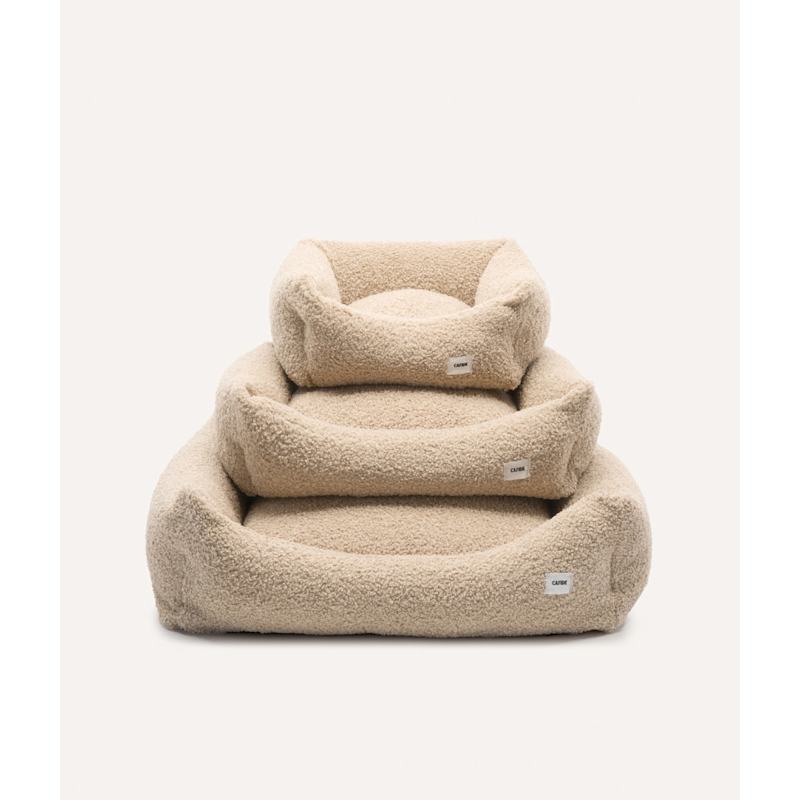 Thumbnail of Beige Fleece Dog Bed, Snozy image