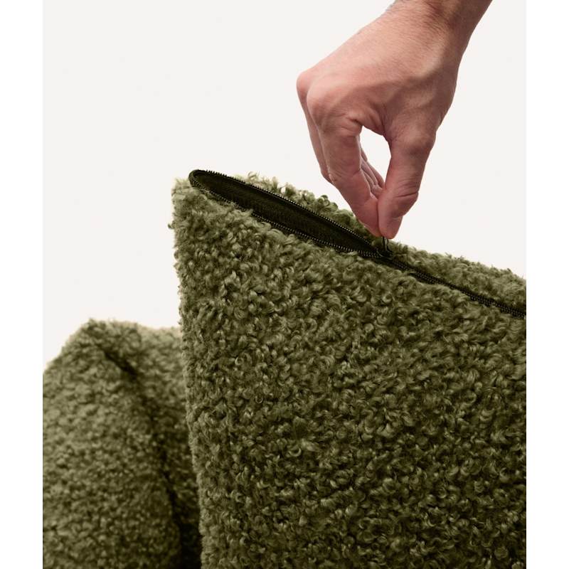 Thumbnail of Green Fleece Dog Bed, Snozy image