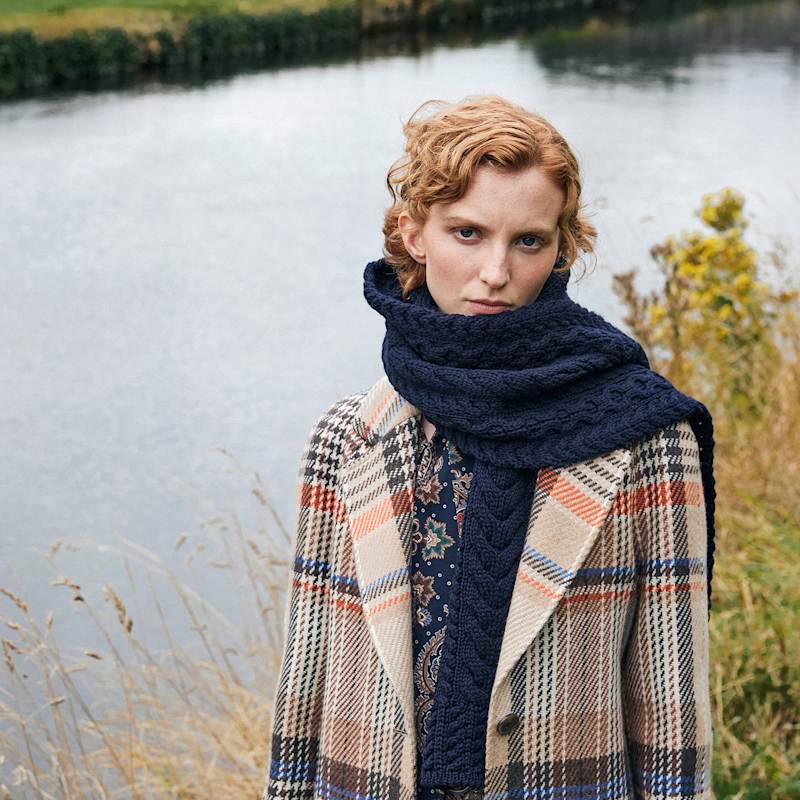 Thumbnail of Camel Check Saoirse Cashmere Blend Coat image