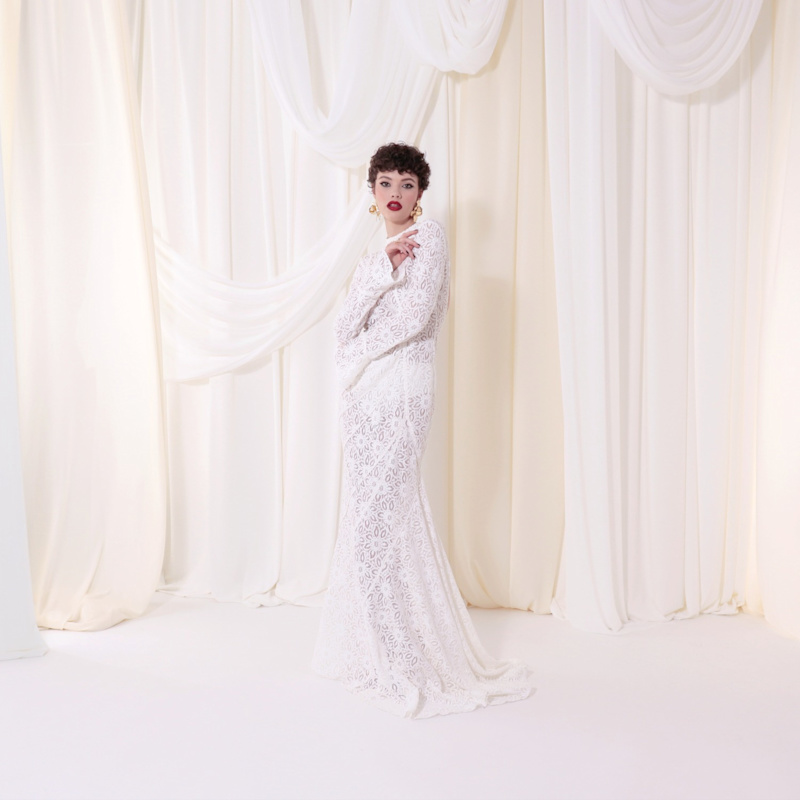 Aggi By Halewski Cameron Lace Maxi Dress - White