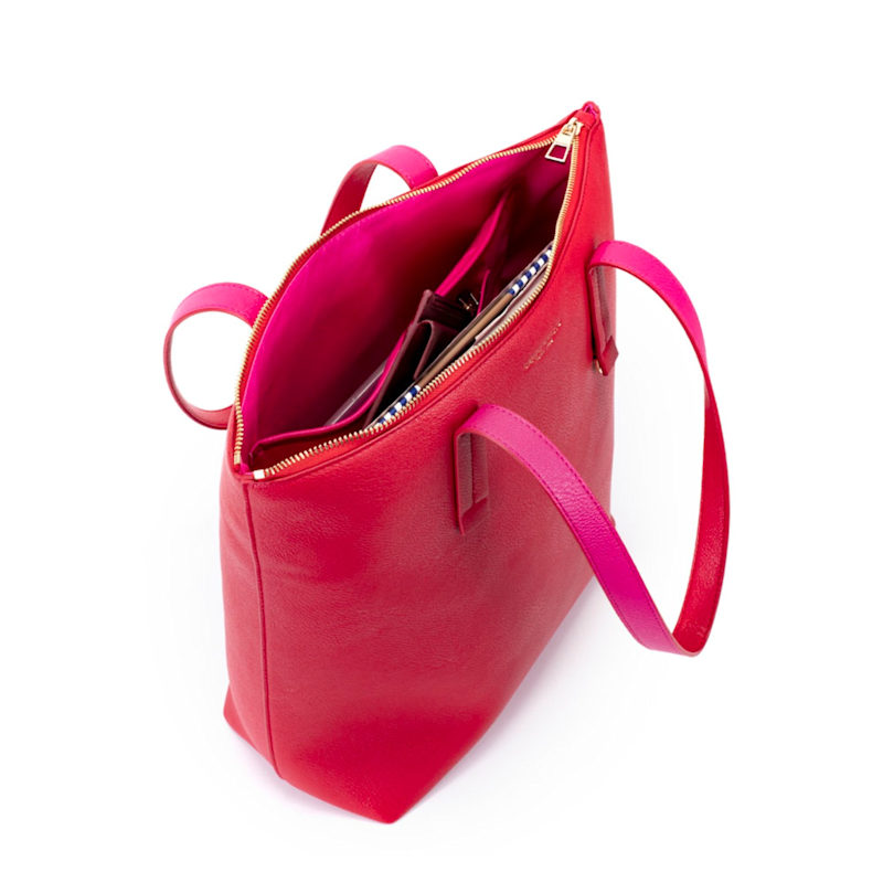 Thumbnail of Cameron Vertical Bag Cherry Red- Fuchshia image