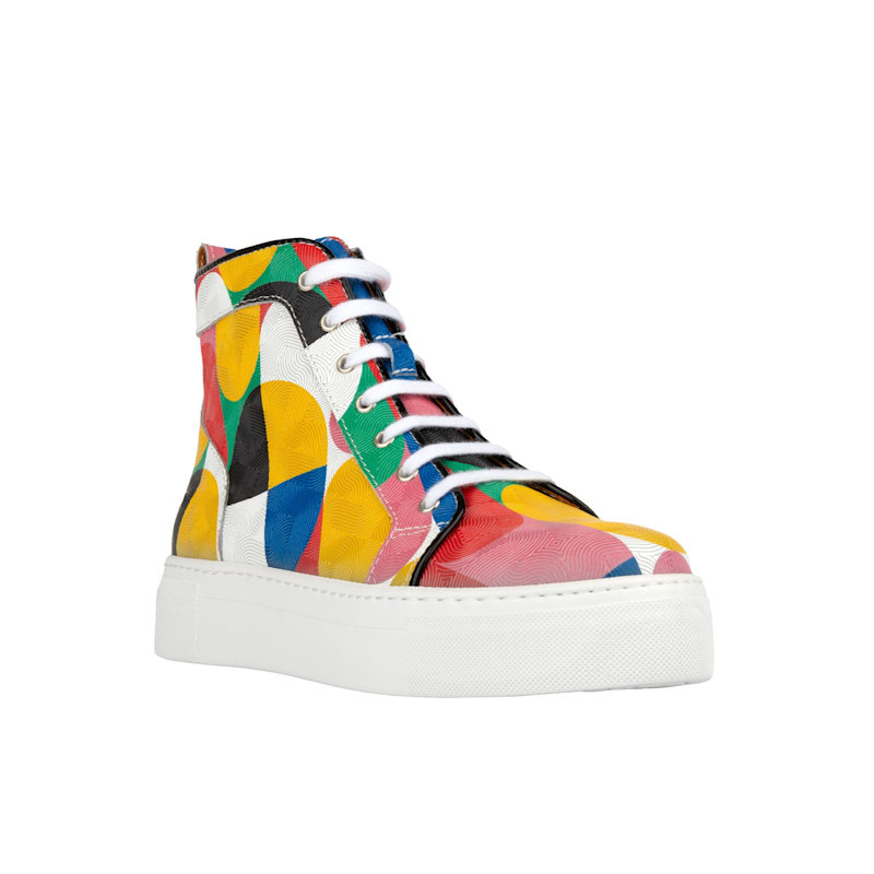 Camila High Groovy Womens Designer High Top Sneakers by Embassy London  USA