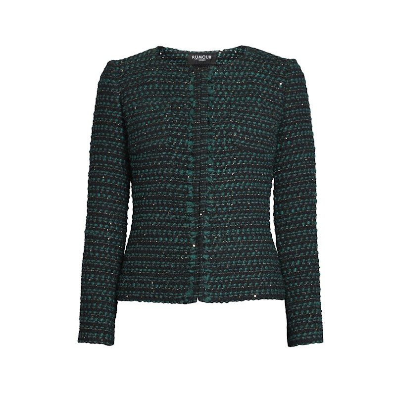Thumbnail of Camille Tweed Jacket In Green image