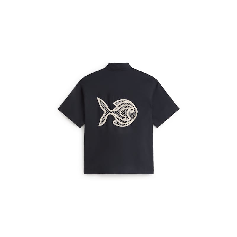 Thumbnail of Fish Kurtis Oversize Hand-Embroidered Shirt image
