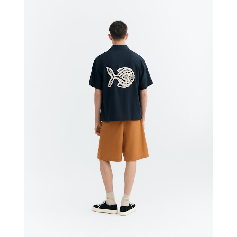 Thumbnail of Fish Kurtis Oversize Hand-Embroidered Shirt image