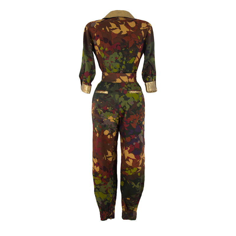 Camouflage Cotton Leather Loose Fit Jumpsuit RUA RUA Wolf