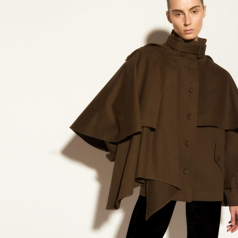 Thumbnail of Cape Jacket Oil Green-Green image