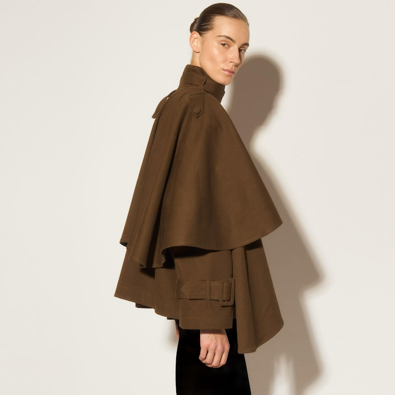 Thumbnail of Cape Jacket Oil Green-Green image