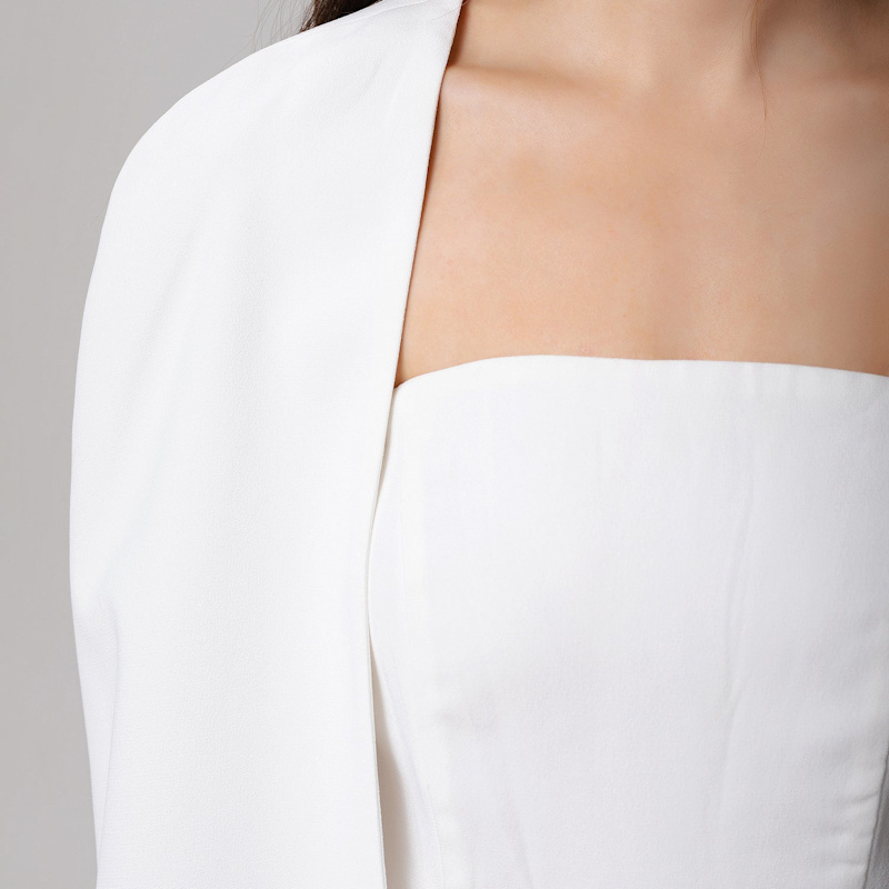 Thumbnail of Minimalist Evening Cape - White image