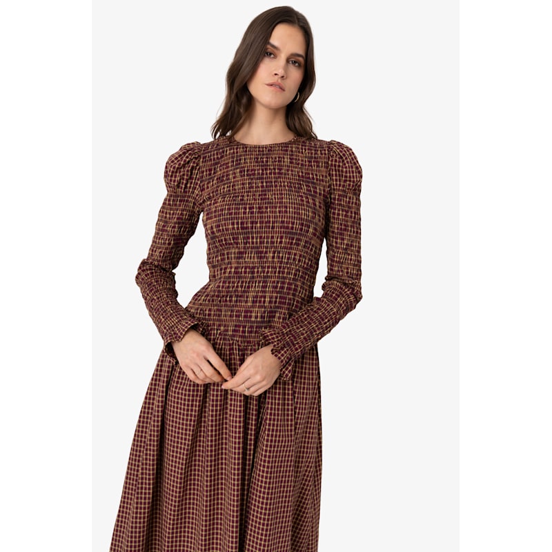mistreass GinghamCheckTieredCamiDress The Tuileries Gingham Midi