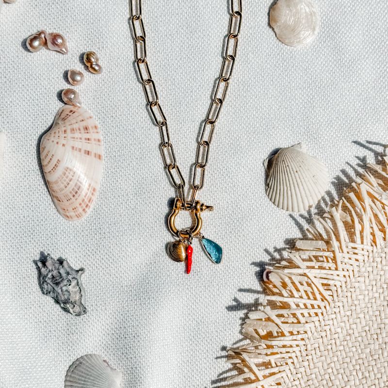 Thumbnail of Carabiner Charm Necklace image
