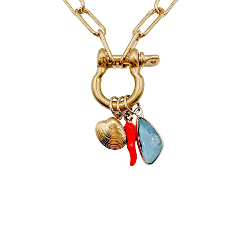 Thumbnail of Carabiner Charm Necklace image