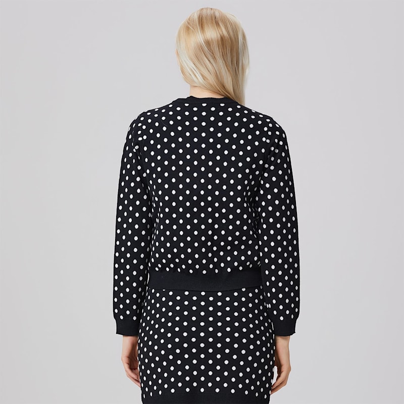 Thumbnail of Polka Dots Knitted Cardigan image