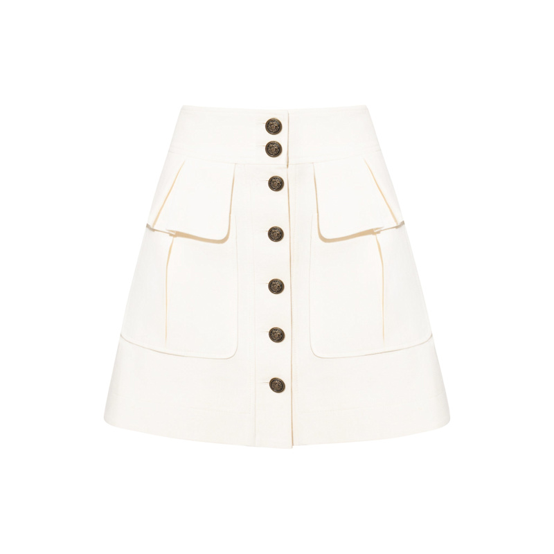 Thumbnail of Cargo Mini Skirt In Linen image