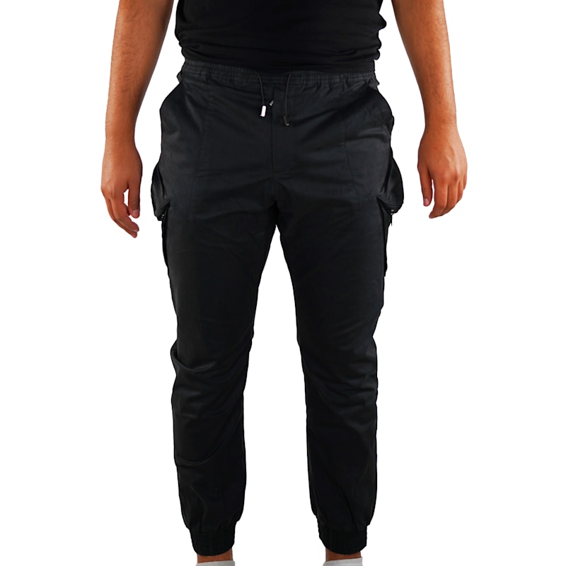 Thumbnail of Cargo Trousers Tightened At The Ankles - Black image