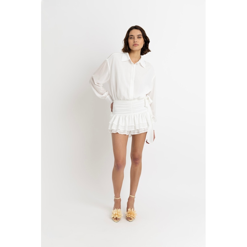 Thumbnail of Carlotta White Shirt Skort Dress image
