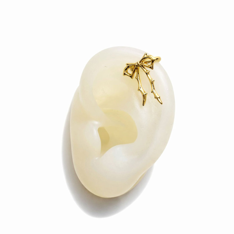 Thumbnail of Carrie Bow Ear Cuffs Yellow Gold image