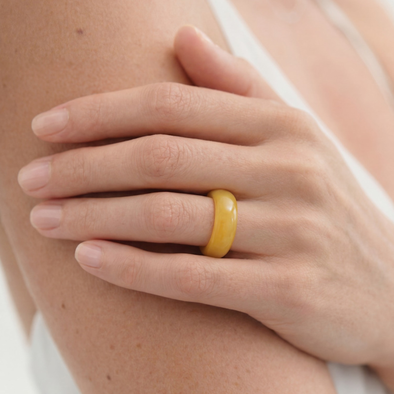 Thumbnail of Carrie Yellow Jade Ring image