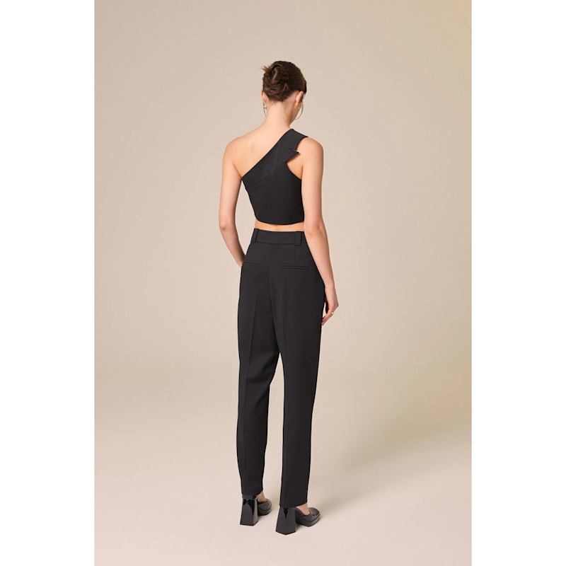 Thumbnail of Carrot Leg Black Trousers image
