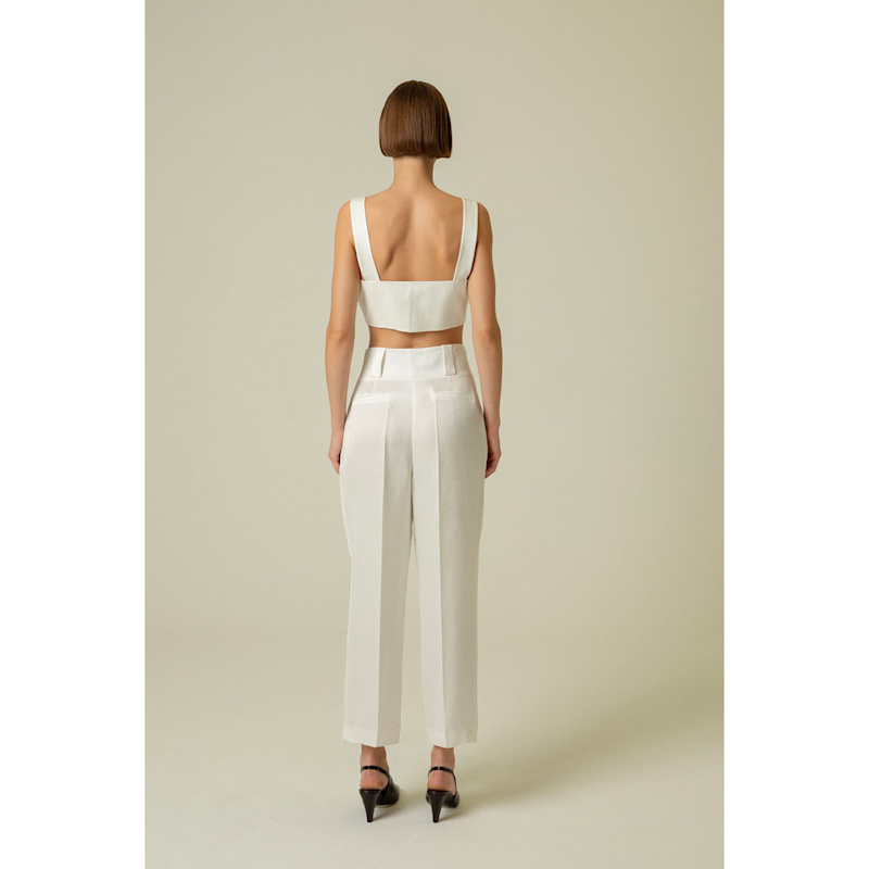 Thumbnail of Carrot Leg Ecru Pants image