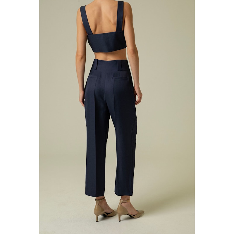 Thumbnail of Carrot Leg Navy Blue Pants image