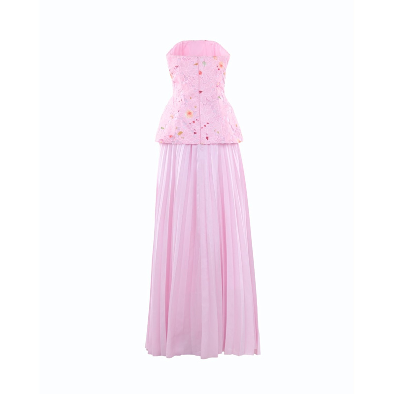 Thumbnail of Cascade Pleated Gown In Pink image