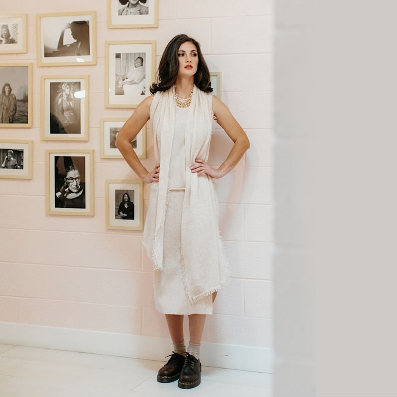 Thumbnail of Cashmere Classic Tank - Natural Oat image