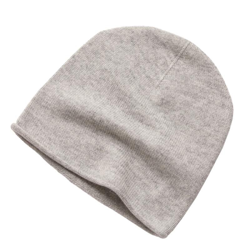 Thumbnail of Cashmere Grey Beanie Hat image