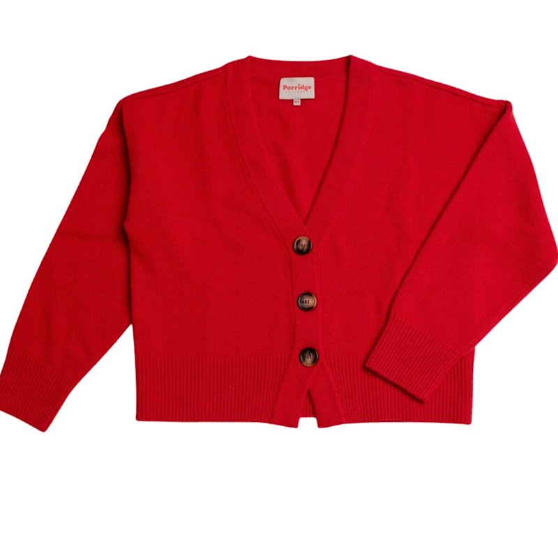 Thumbnail of Cashmere Lucy Cardigan - Red image