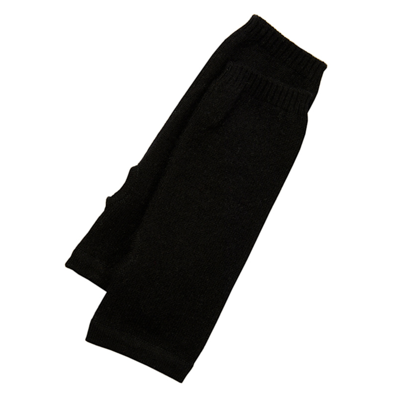 Thumbnail of Cashmere Wrist Warmers Black image