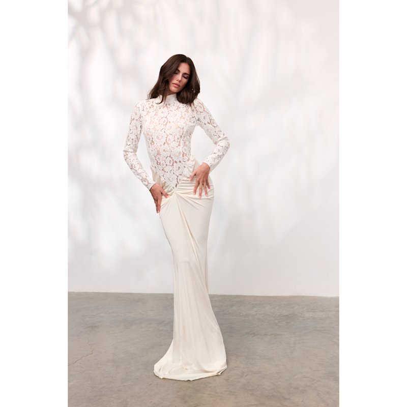 Thumbnail of Cassia Long White Dress image