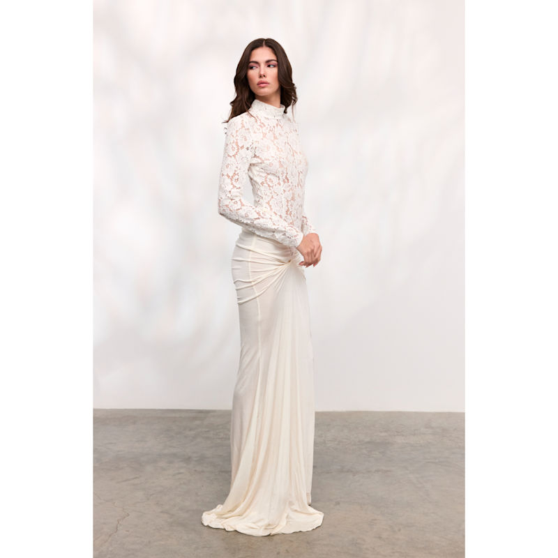 Thumbnail of Cassia Long White Dress image