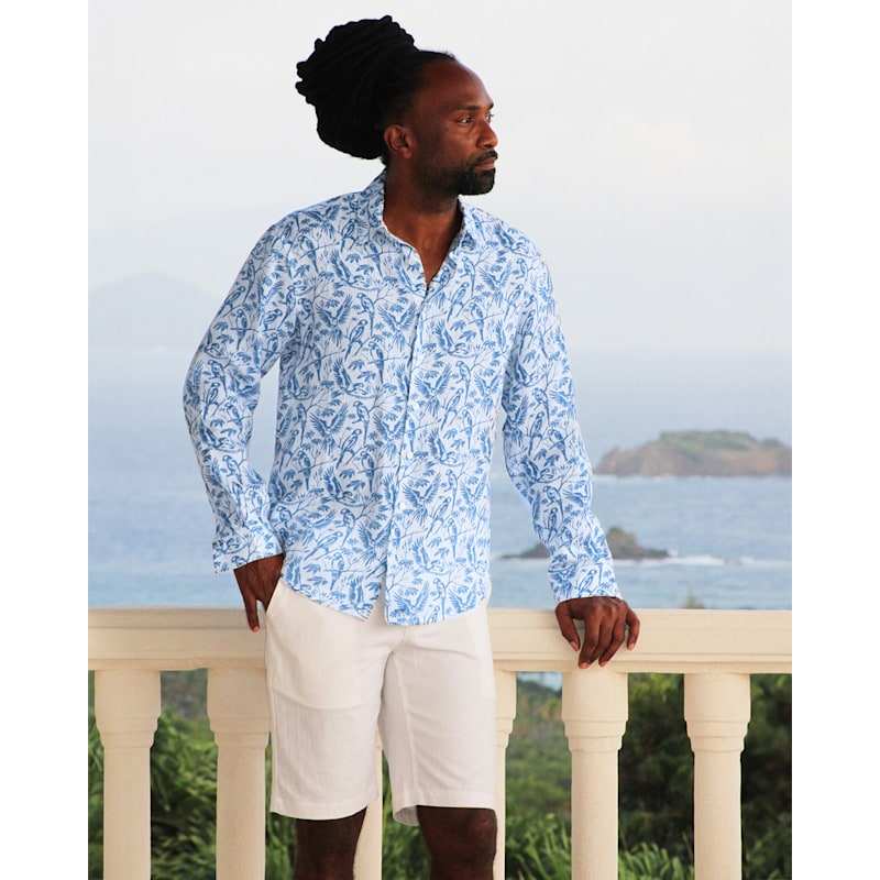 Thumbnail of Casual Linen Shorts White image