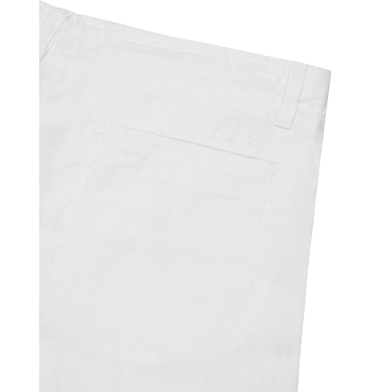 Thumbnail of Casual Linen Shorts White image